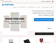 Tablet Screenshot of portagenotebooks.com